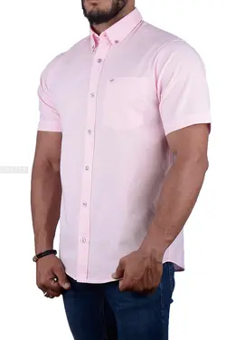 پیراهن مردانه کلاسیک POLO صورتی 2198