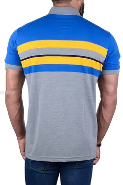 پولوشرت مردانه طوسی و آبی 2189