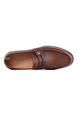 کالج مردانه چرم طبیعی Ferragamo قهوه‌ای 670