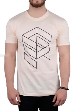 تیشرت مردانه طرح دار Pull&Bear گلبهی 1919