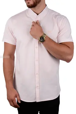 پیراهن آستین کوتاه مردانه Burberry صورتی 2084