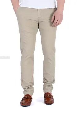 شلوار کتان مردانه L.V کرم 578