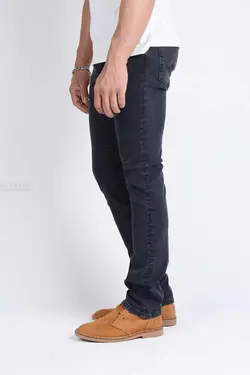 شلوار جین مردانه راسته Police ذغالی 839