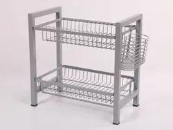 ابچک کنار سینک رنگ کوره ای- نقره ای