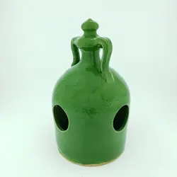 آبخوری سفالی - دانه سرا | آبخوری سفالی سنتی ایرانی | رنگ کوره ای