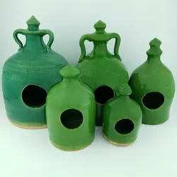 آبخوری سفالی - دانه سرا | آبخوری سفالی سنتی ایرانی | رنگ کوره ای