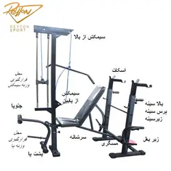 دستگاه بدنسازی 32 کاره پروفیل 50 - (R10)