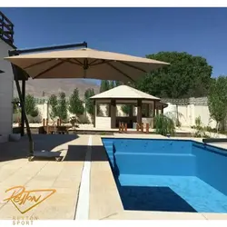 چتر پایه کنار مارکت وینچ دار