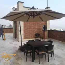 چتر پایه کنار مارکت وینچ دار