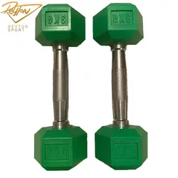 دمبل شش ضلعی رنگی 3 کیلویی