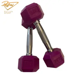 دمبل شش ضلعی رنگی 3 کیلویی