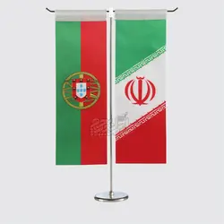 پرچم رومیزی ایران مدل T ساتن تایوان