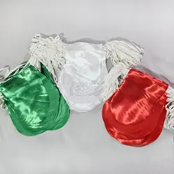 ریسه پارچه ای سبز سفید قرمز