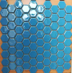 کاشی استخری 6 گوش البرز بلو 7 با کیفیت زیبا و بسیار با دوام