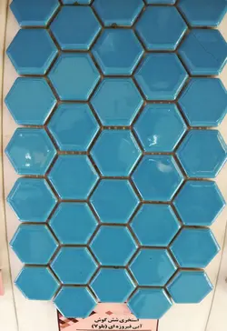 کاشی استخری 6 گوش البرز بلو 7 با کیفیت زیبا و بسیار با دوام