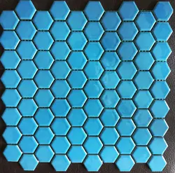 کاشی استخری 6 گوش البرز بلو 7 با کیفیت زیبا و بسیار با دوام