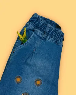 شلوار جین مام استایل گل - فروشگاه اینترنتی مدافمیلی