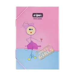 پوشه کش دار کلیپس طرح فقط دختران