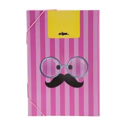 پوشه کلیپس مدل کش دار طرح سیبیل