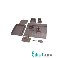 ست لوازم اداری رومیزی طرح پوست ماری کد 520