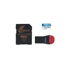 کارت حافظه ۱۲۸ گیگ ویکومن Final 633x U3 100MB/s با خشاب رم ریدر