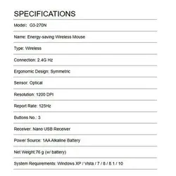 ماوس بی سیم ای فورتک مدل G_3_27O_N_VTRACK