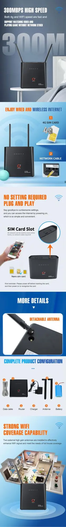 OLAX AX9 Pro B 300mbps 4g B1/3/5/7/28/38/40 4g router - فروشگاه مودم و تجهیزات شبکه مودم مارت | خرید مودم 4G | خرید مودم رومیزی | خرید مودم همراه | خرید دانگل 3G/4G | خرید آنتن تقویت سیگنال 4G | خرید مودم ADSL/VDSL