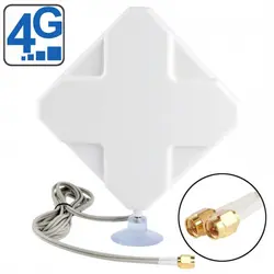35dBi W435 4G Antenna Two Connector TS-9/CRC-9/SMA