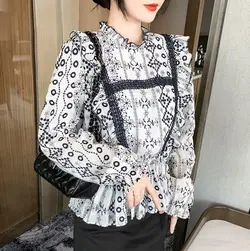 شومیز زنانه پوشیده طرح کلاسیک