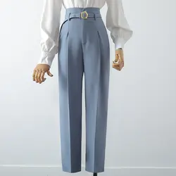 شلوار پارچه ای زنانه همراه با کمربند