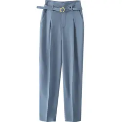 شلوار پارچه ای زنانه همراه با کمربند