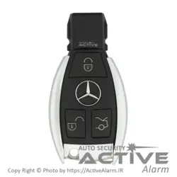 قاب ریموت فابريک خودرو بنز کروم - اکتیوآلارم