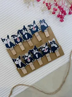 پک گیره چوبی طرح سگ