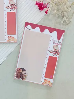 برگه یادداشت روزانه طرح دونات