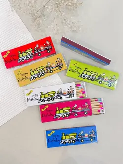 کبریت بلند رنگی جعبه ای