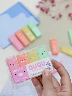 پک ۴ عددی مینی هایلایتر خرسی