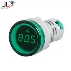 چراغ سیگنال آمپرمتر AC گرد 0A-100A قطر22 JBH (با CT)