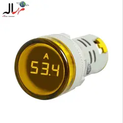 چراغ سیگنال آمپرمتر AC گرد 0A-100A قطر22 JBH (با CT)