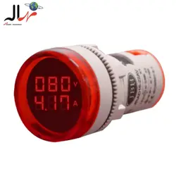 چراغ سیگنال ترکیبی ولت آمپرمتر گرد AC قطر 22 JBH