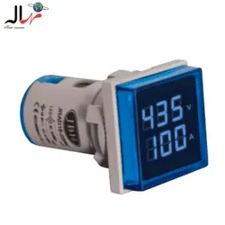 چراغ سیگنال ترکیبی ولت آمپرمتر مربع AC قطر 22 JBH