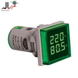 چراغ سیگنال ترکیبی ولت آمپرمتر مربع AC قطر 22 JBH