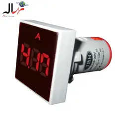 چراغ سیگنال آمپرمتر AC مربع 0A-100A قطر22 JBH (با CT)