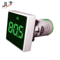 چراغ سیگنال آمپرمتر AC مربع 0A-100A قطر22 JBH (با CT)