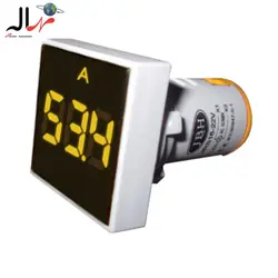 چراغ سیگنال آمپرمتر AC مربع 0A-100A قطر22 JBH (با CT)