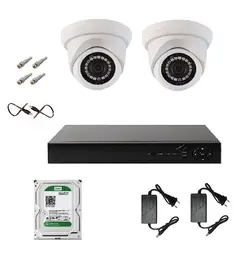 پکیج کامل 2 دوربین مدار بسته دید در شب فول اچ دی