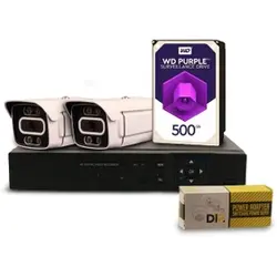 پک دوربین مداربسته دید در شب رنگی هارد 500 ا PACKAGE 2 CCTV