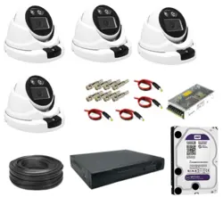 پکیج دوربین مداربسته دام 5 مگا پیکسل دید درشب رنگی WARM LIGHT