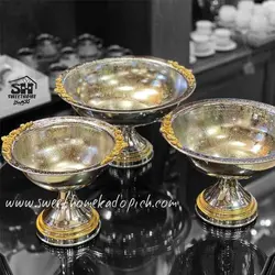 ظروف پذیرایی فلزی طرح دار