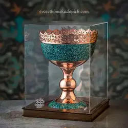 پک آجیل خوری فیروزه کوبی با باکس پلکسی