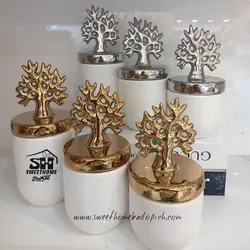 بانکه سرامیکی مدل درب درختی
